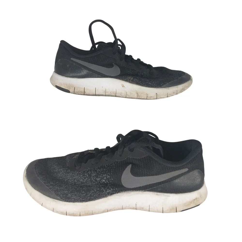 Nike Flex Experience RN 7 Youth Running Shoes Sneakers Black‎ Athletic Size 5Y